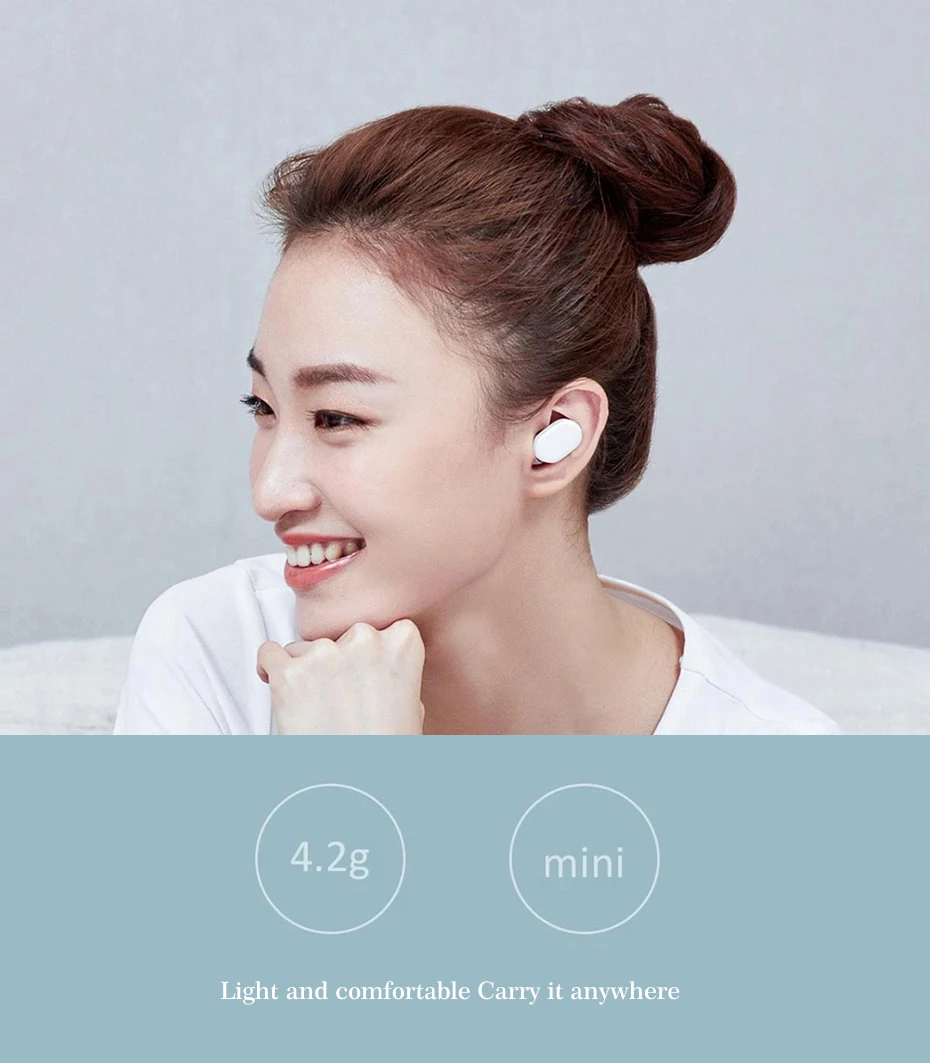 Xiao mi AirDots TWS Bluetooth наушники Молодежная версия Bluetooth 5,0 стерео mi ni беспроводная гарнитура с mi c наушниками
