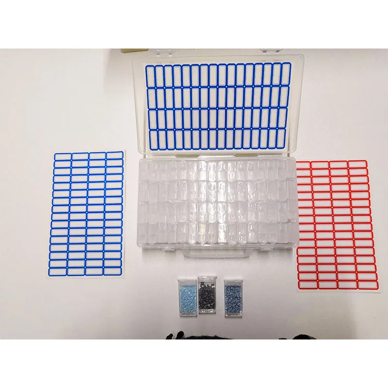 Алмазов картина инструменты для вышивки крестом контейнер бисера Вышивка 64 шт.