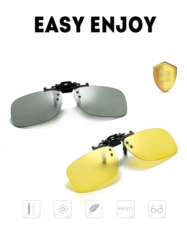 Imwete, классические фотохромные солнцезащитные очки, зажимы для мужчин, поляризационные, хамелеон, солнцезащитные очки, зажим для мужчин, водительские очки, зеркальные солнцезащитные очки