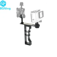 single handheld diving photo studio bracket frame mount kit for gopro hero 7 5 4 3 session yi sports camera handle grip monopod