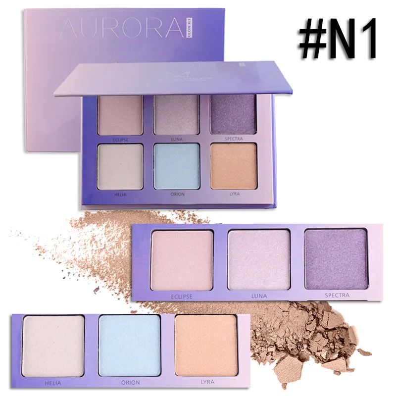 Мисс роуз официальный 6 цветов затенение + Подсветка Pallete долговечный матовый
