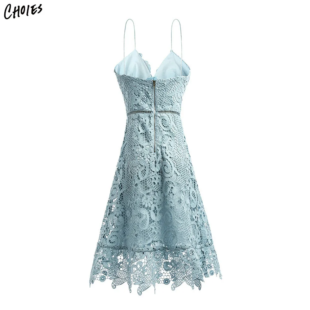 Вязаный крючком кружево спагетти ремень Мини Винтаж Платье 2017 для женщин