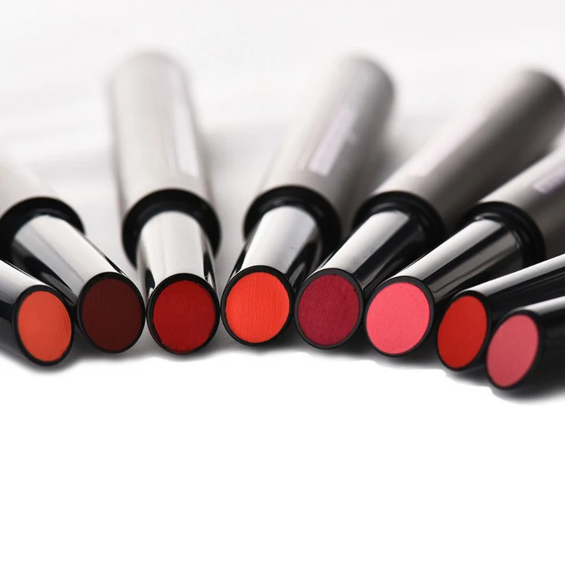 8 цветов нажимная помада с кнопкой красота популярная бархатная матовая