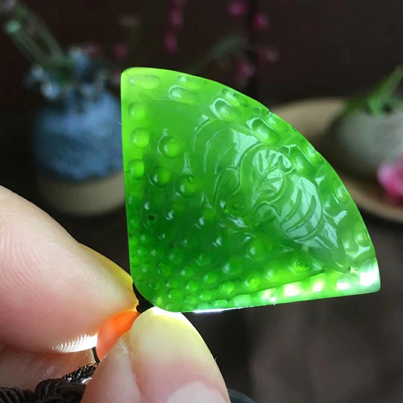 Тонкая зеленая Подвеска из натурального камня кулон в виде ракушки цепочка на