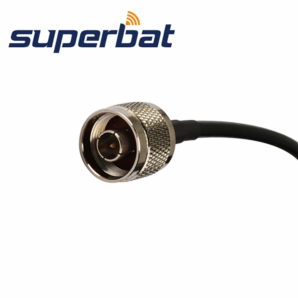 Superbat РЧ коаксиальный кабель 10 футов n штекер на RP SMA (Гнездовой штырь) гибкий
