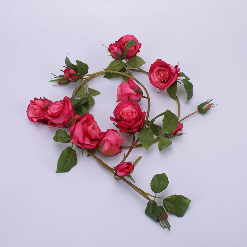 Искусственный цветок роза лоза настенные Висячие Цветы тростниковые предметы