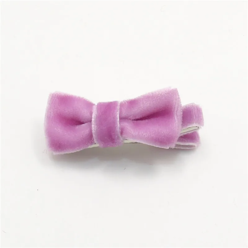 20 шт./лот Бархатная мини заколка для волос модная Осенняя велюровая зимняя супер