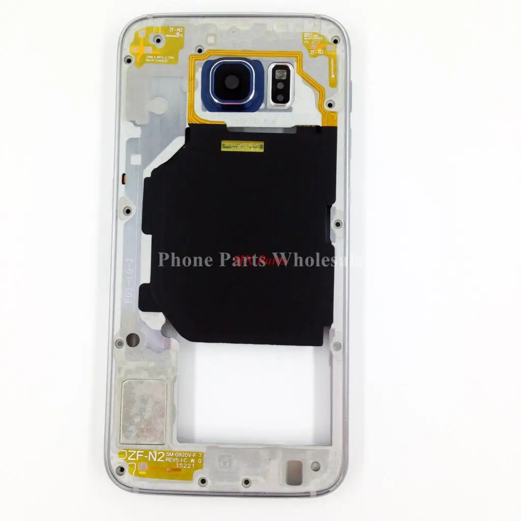 Для Samsung Galaxy S6 G9200 G920F/A/T/S/I Single/Duos абсолютно новый средний корпус пластина рамка