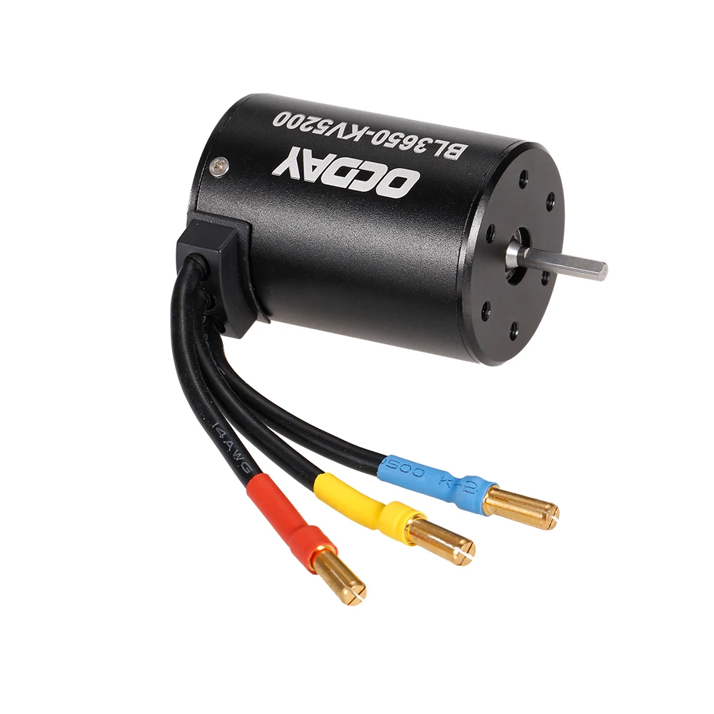 3650 5200KV 3900KV Металл RC бесщеточный двигатель Бессенсорный для 1/10 автомобиль