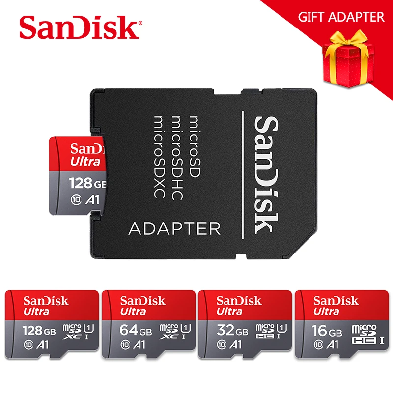 SanDisk A1 карта памяти 200 ГБ 128 Гб 64 98 МБ/с./с 32 Micro sd класс 10 UHS-1 флэш-карта Microsd TF/SD карты