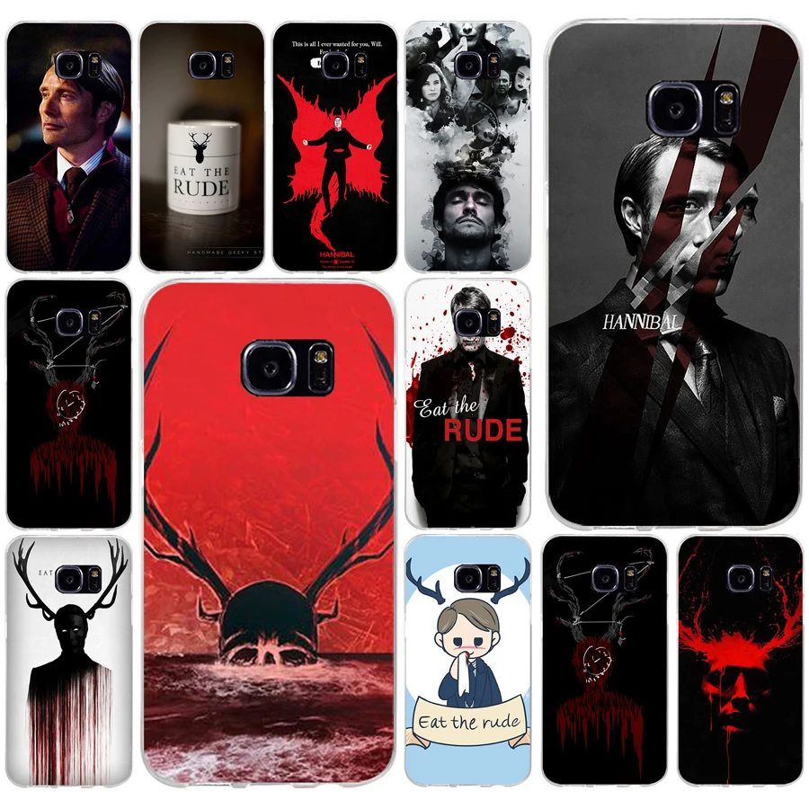 247AQ Hannibal eat the rude Мягкий ТПУ силиконовый чехол для samsung Galaxy s6 s7 edge s8 s9 plus