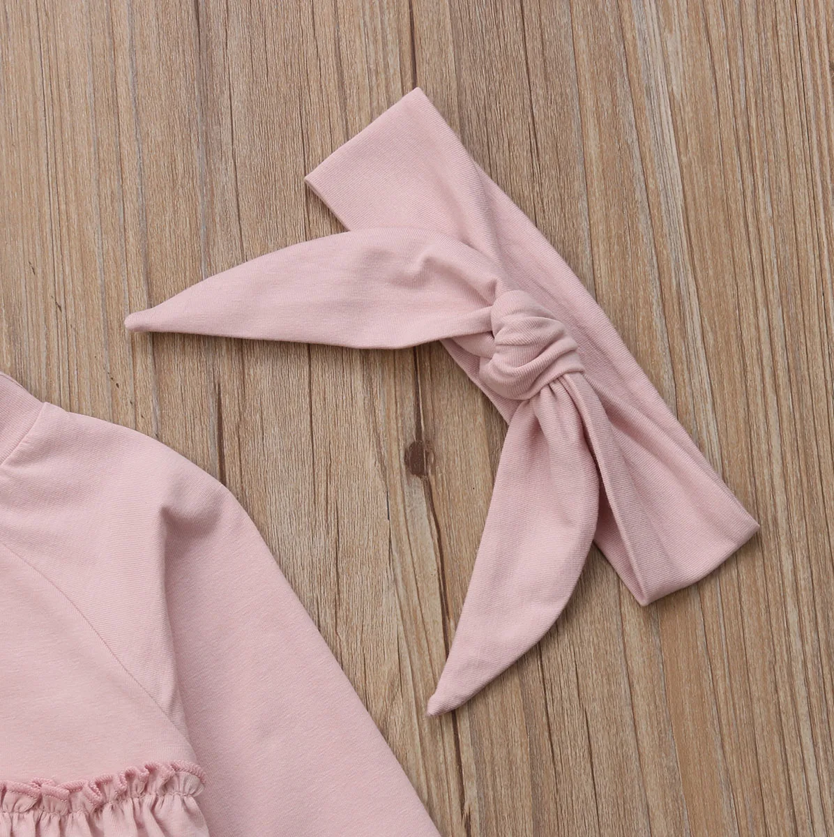 Autumn NEW Kids Infant Newborn Baby Girl Long Sleeve Ruffle Edge Cotton T-shirt Tops Flower Pants Casual Outfit Set Clothes