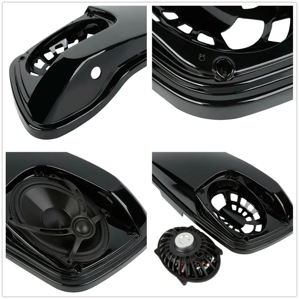 Saddlebag Lids W/5 &quotX7&quot колонки для Harley Touring Electra Street Glide FLH FLTR FLHX FLHR FLHTK 2014 2018|Накладки и
