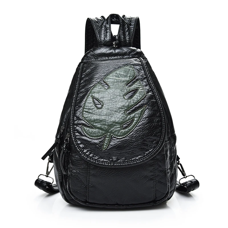 HENGJIALI 2017 Women Backpacks Washed PU Leather Softback Embossing Interior Compartment Packbacks Bags For Teenage Girls | Багаж и сумки