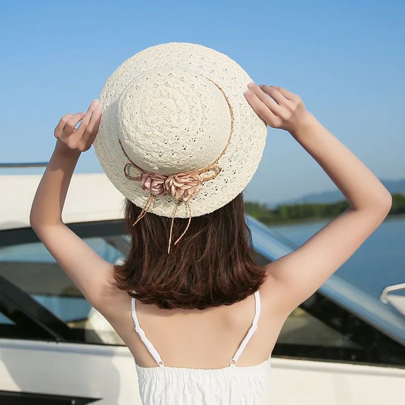 Женская летняя Западная соломенная складная шляпа для взрослых солнцезащитный