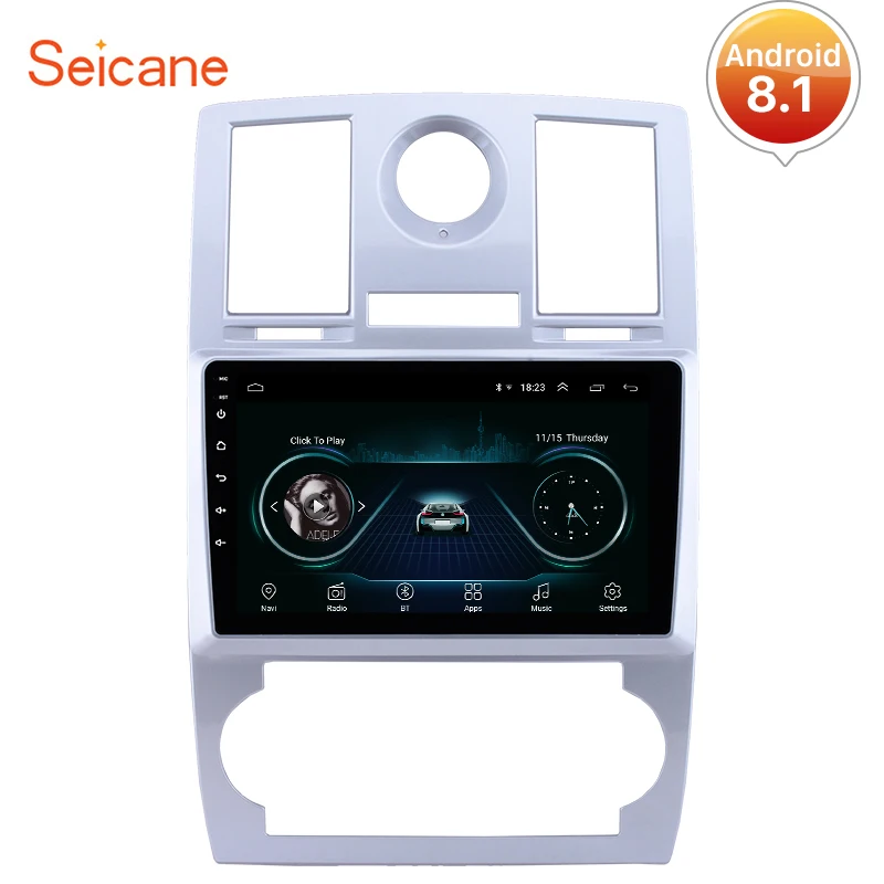 Seicane Android 8,1 автомобильный радиоприемник с навигацией GPS авто стерео блок плеер для Chrysler Aspen 300C 2004 2005 2006 2007 2008 четырехъядерный