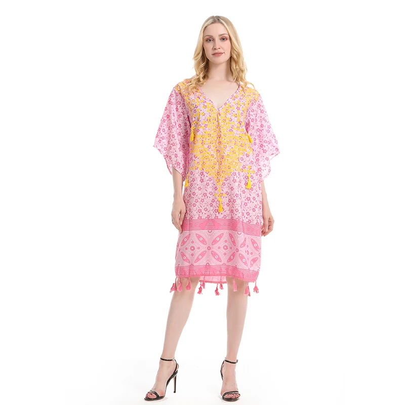 Женское повседневное короткое платье Vestido летнее богемное пляжное свободное