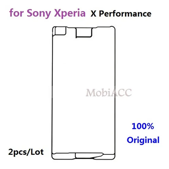 2 шт./лот для Sony Xperia X Performance Оригинальная передняя опорная рамка ЖК-экрана клейкая