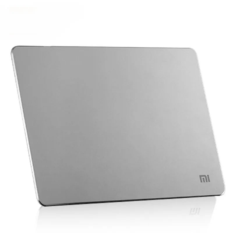 Металлический Коврик для мыши Xiaomi, большой игровой коврик для мыши, чистый металлический коврик для мыши, роскошный тонкий алюминиевый ПК коврики для компьютерной мыши, противоскользящие