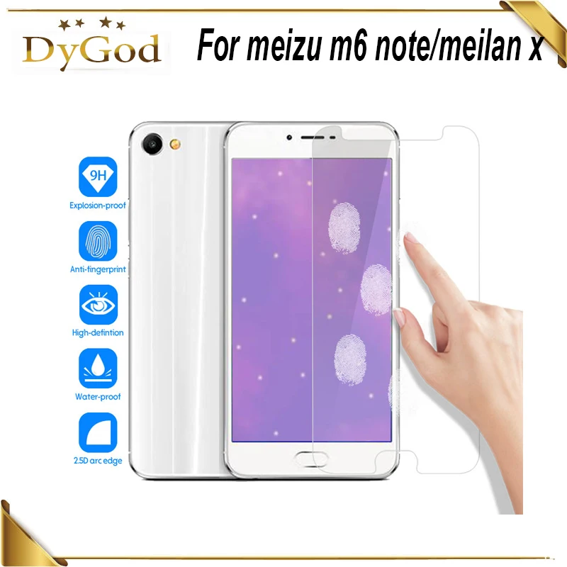 DyGod для Meizu M6 Note закаленное стекло 5 дюймов Переднее защитная пленка телефона meilan X