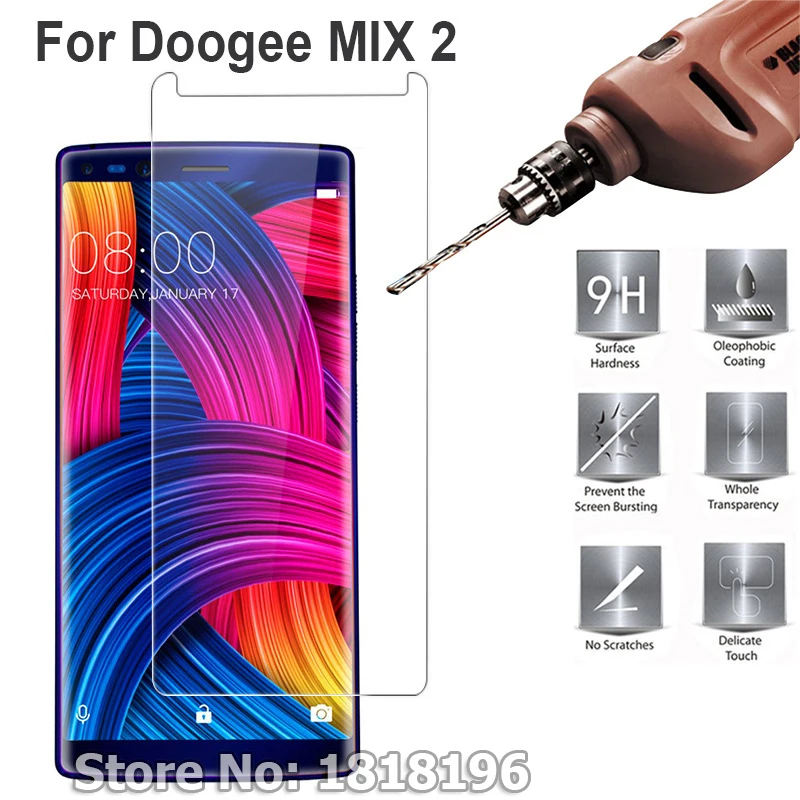 For DOOGEE Mix 2 2 шт., стеклянный Чехол Для DOOGEE Mix Lite, закаленное стекло DOOGEE Mix 2, защита экрана смартфона, стекло Для DOOGEE Mix Lite, защитная пленка - Цвет: For DOOGEE Mix 2