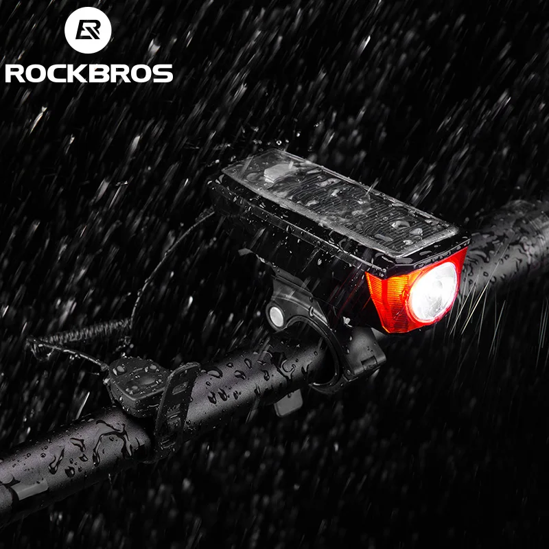 ROCKBROS USB Перезаряжаемые велосипед светильник головной IPX4 Водонепроницаемый