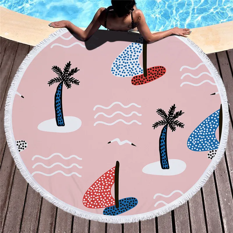 2018 Новое поступление модное пляжное полотенце 460 г с кисточками из микрофибры 150