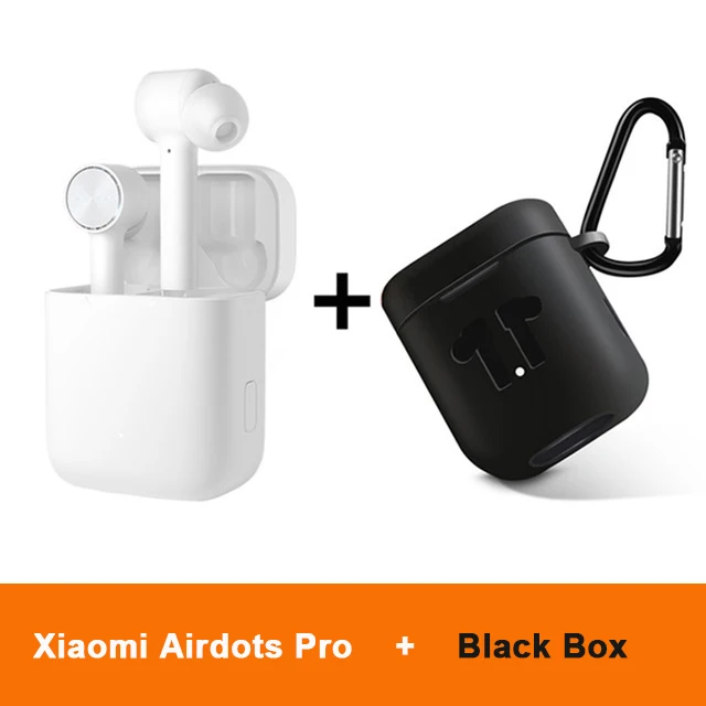 Оригинальные Xiaomi Airdots Pro TWS наушники Bluetooth беспроводные стерео ANC переключатель ENC Авто пауза кран управление наушники - Цвет: Add Black Case