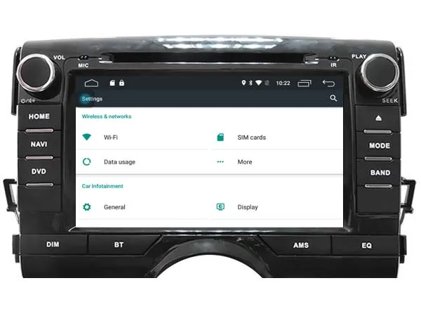 Eunavi 2 din четырехъядерный 8 ''автомобильный dvd-плеер Android 6 0 GPS навигация для Toyota