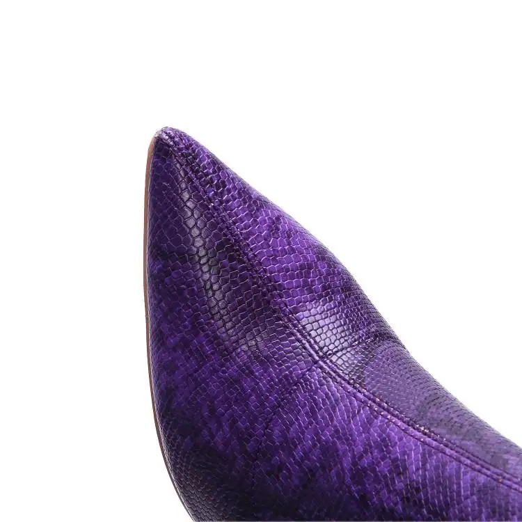 Buono Scarpe/; Сапоги выше колена с животным принтом; пикантные сапоги до бедра на высоком каблуке; высокие сапоги с острым носком и змеиным узором; botas mujer; обувь