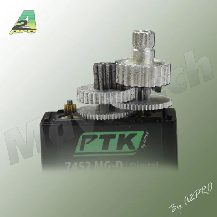 Цифровой Металлический зубчатый сервопривод PTK 7452MG D12g (Размер 9 г) модель самолета