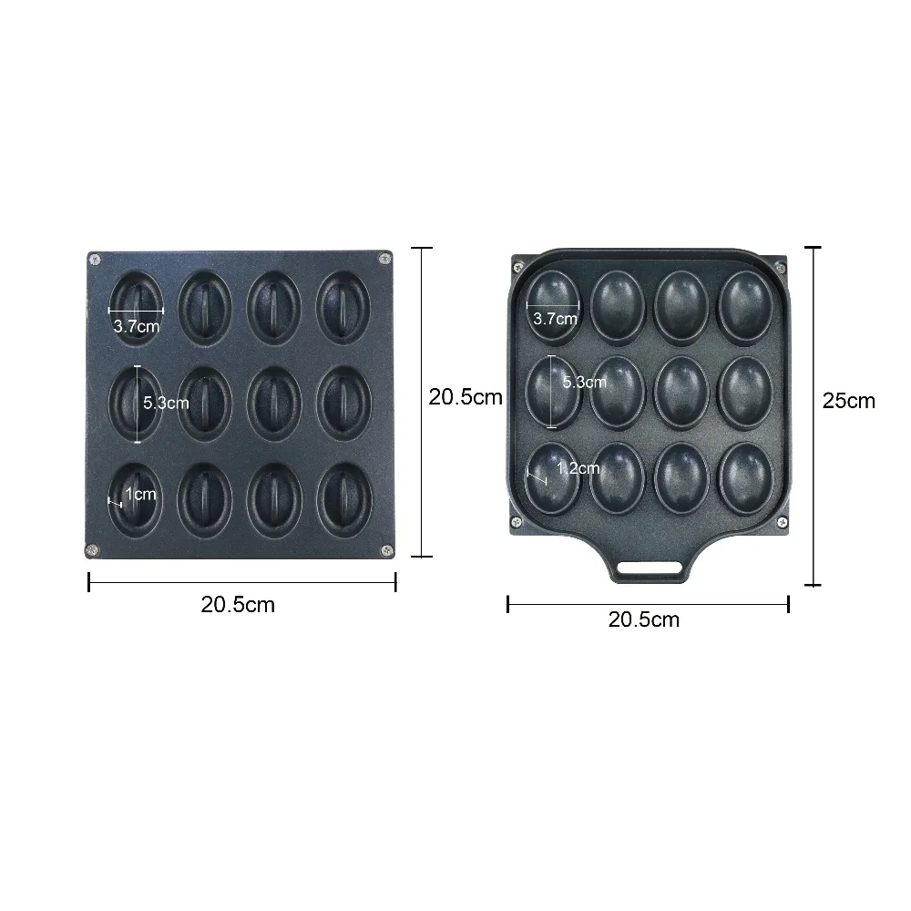 Коммерческая машина для приготовления вафель в форме кофейных зерен | Бытовая
