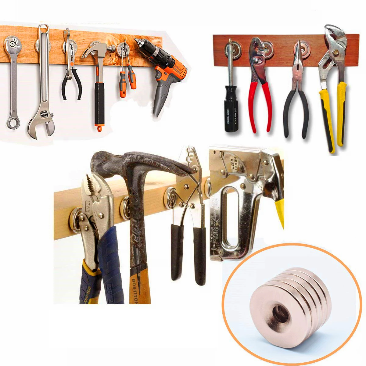 Двухсторонний 75 кг Большой Сильный магниты рыболовный крючок спасательный