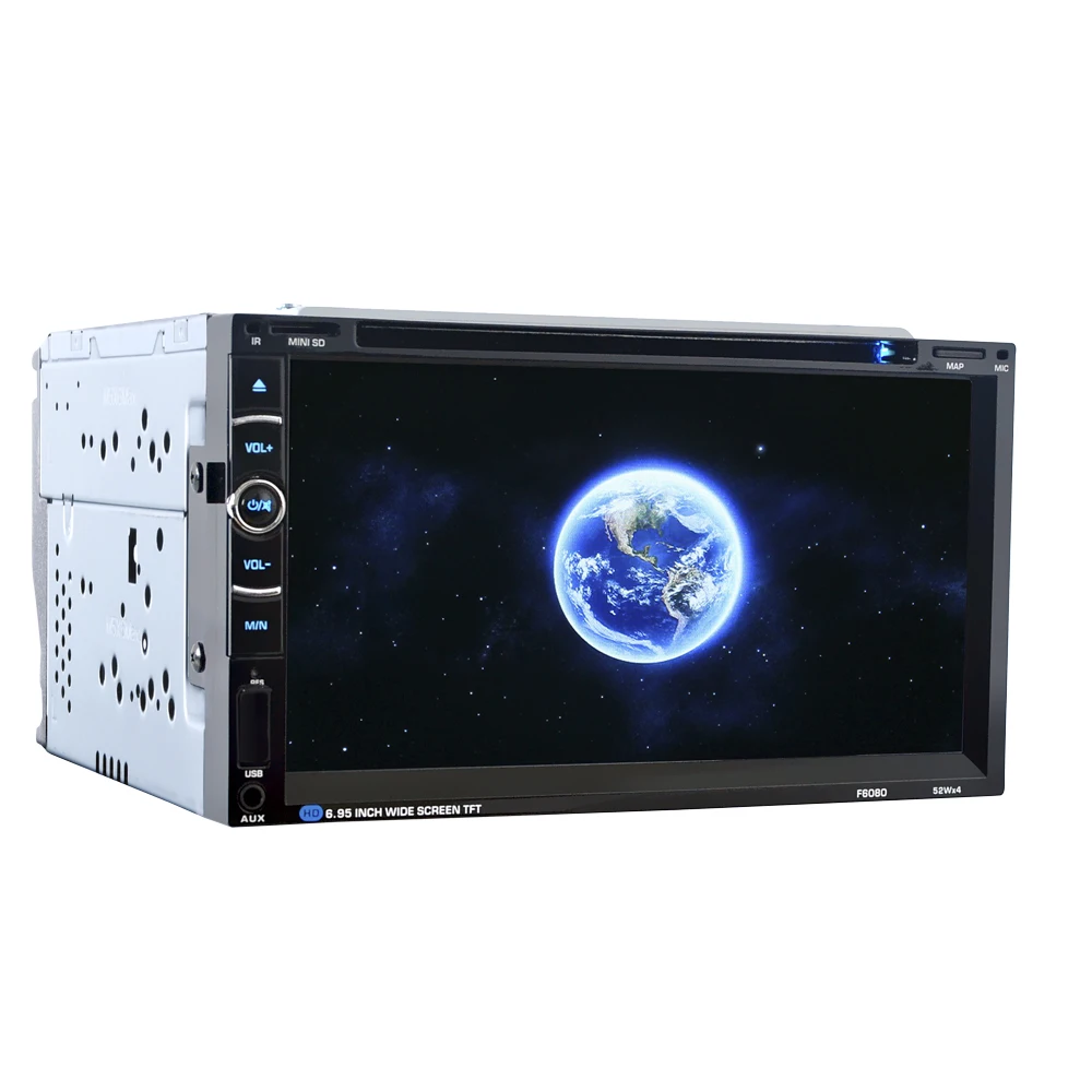 HEVXM F6080 6,95 дюймов Автомобильный dvd-плеер автомобильный радио мультимедиа MP5 MP3 Воспроизведение gps навигатор автомобильная навигация