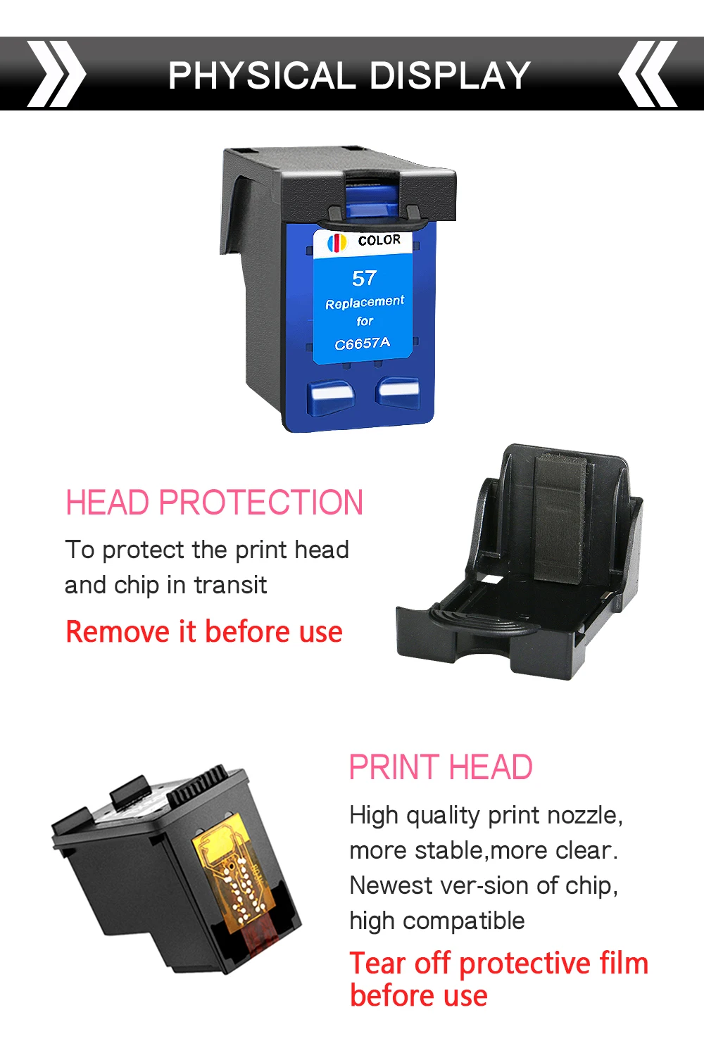 QSYRAINBOW сменный картридж для принтера для hp 56 hp 57 XL чернилами hp Deskjet 5150 450CI 5550 5650 7760 9650 PSC 1315 1350 2110 2210