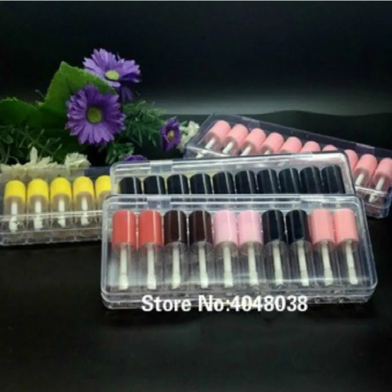 3 мл Маленький Блеск для губ пустая косметическая упаковка образцов бутылка с