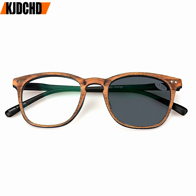 2018 модные очки для чтения при дальнозоркости солнцезащитные фотохромные серые