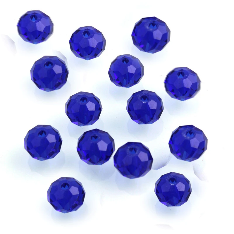 Бусины Круглые граненые из австрийского хрусталя 4 Х6 мм 50 шт.|beads loose|crystal glass beadsround