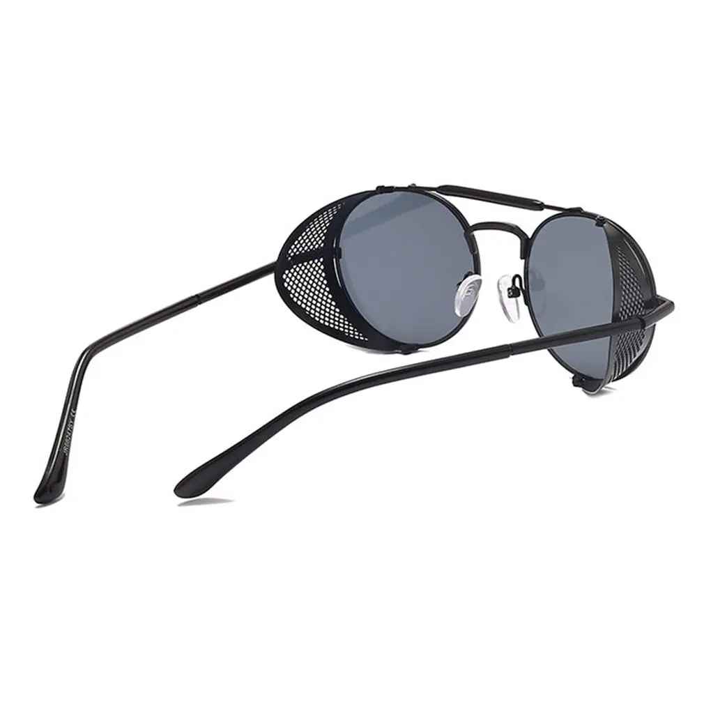 Мужские и женские солнцезащитные очки из металла в стиле панк унисекс с защитой