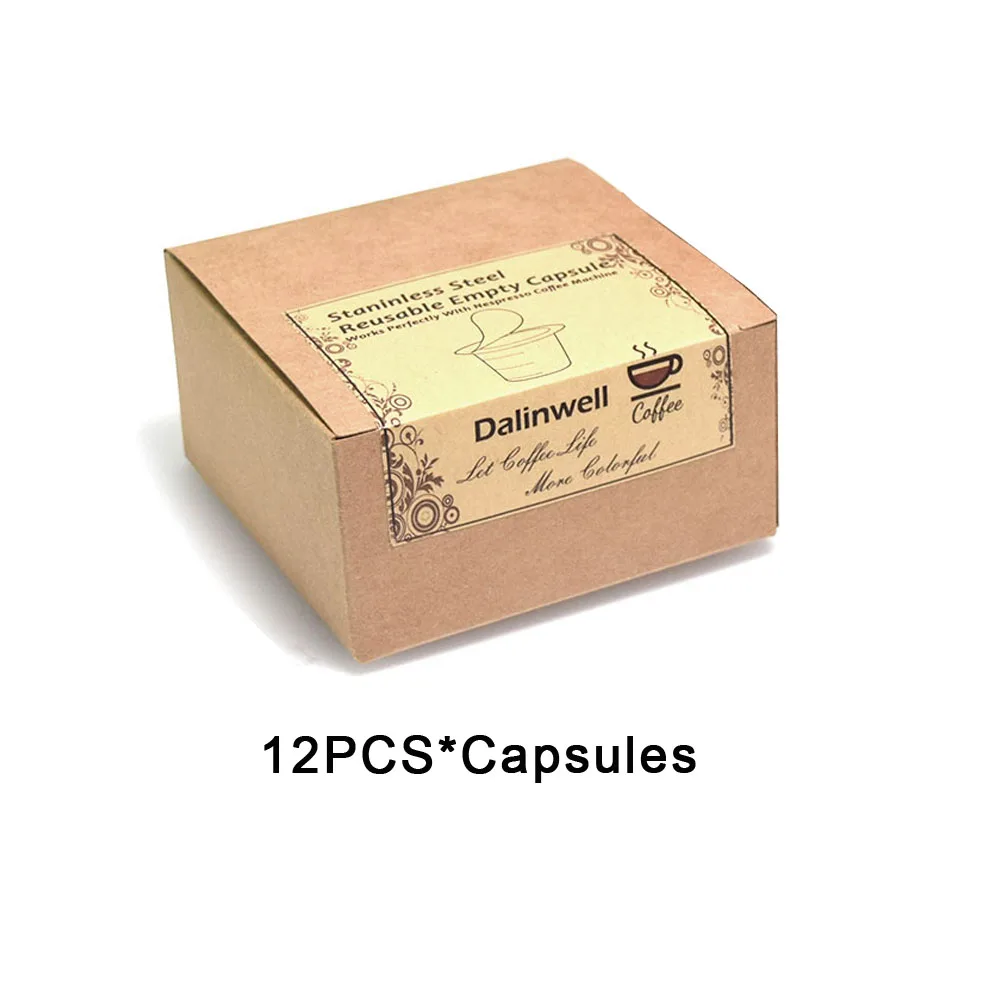 12PCS x Capsules 24 шт. Nespresso кофейные капсулы из нержавеющей стали многоразовые капсулы Nesspreso многоразовые кофейные фильтры Чашки Новые DIY Инструменты для приготовления кофе - Цвет: 12PCS x Capsules