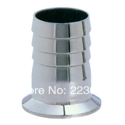 

Free shipping SS304 3/4" Sanitary Hose Barb Adapter Pipe Fitting Fits TRI CLAMP (OD:50.5mm)