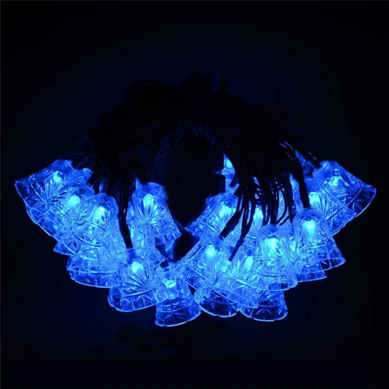 20 светодиодных колокольчиков наружные солнечные гирлянды водонепроницаемый