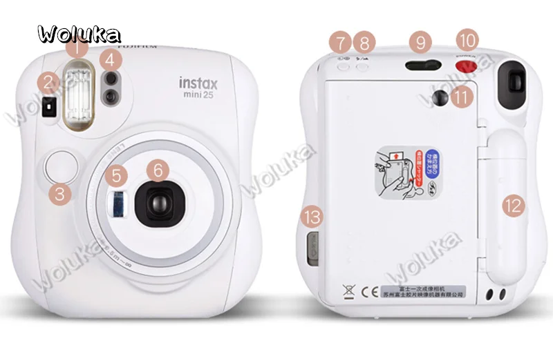 Пленка для Instax mini25 содержит CR2 батарея набор с одной изображений камера