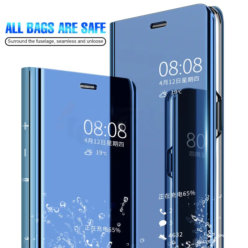 Чехол для Huawei Honor 7A 7C Pro чехол 7APro 7CPro умный зеркальный с подставкой книжка A7 C7