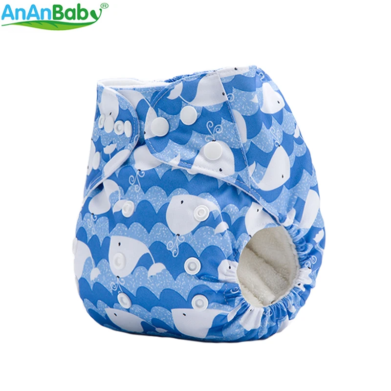 2018 Ananbaby Baby тканевый подгузник многоразовый Карманные детские подгузники с 1 шт.