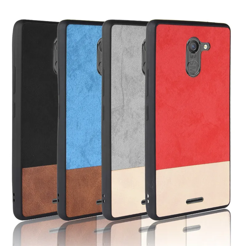 Для Infinix Hot 4 чехол X557 задняя крышка из силиконовой ткани ковбойский PU кожаный