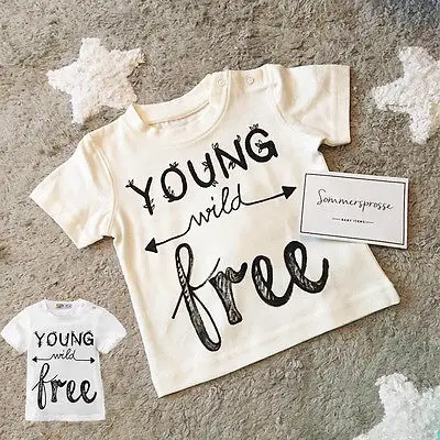 Детская хлопковая футболка с рукавами для маленьких мальчиков и девочек детей