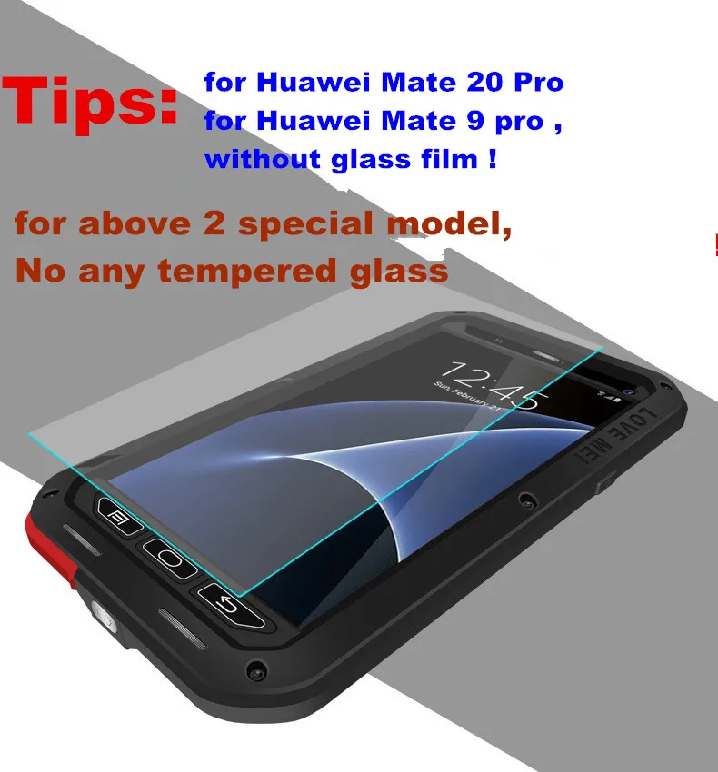 Металлический противоударный чехол для Huawei Mate 30 Pro 20 10 водонепроницаемый