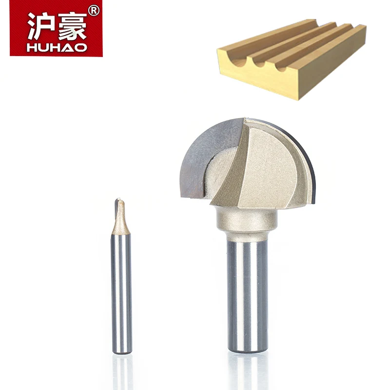 HUHAO 1 шт. 1/2 &quot1/4&quot хвостовик бухта коробка БИТ ДВОЙНОЙ фреза для отделки кромки