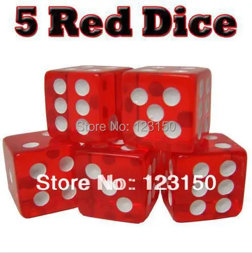 DC 030 19MM 20 шт./лот красный настольная игра замена под давлением кости для домашних